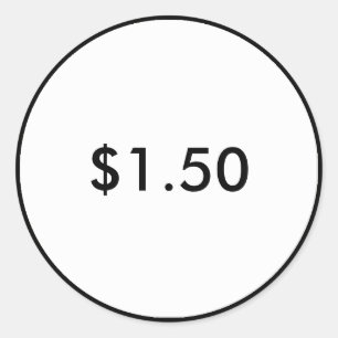 Kleinhandelsprijs Label Classy Zwart-wit