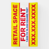 Kleinhandelsruimte aanpassen voor de uitsparing va spandoek (Verticaal)