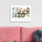 Kleinkinderen 9 Fotocollage, Cadeau voor grootoude Canvas Afdruk (Insitu (Woonkamer))