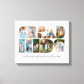 Kleinkinderen 9 Fotocollage, Cadeau voor grootoude Canvas Afdruk (Voorkant)
