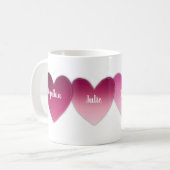 Kleinkinderen aangepaste naam keten van gepatchte koffiemok (Voorkant links)