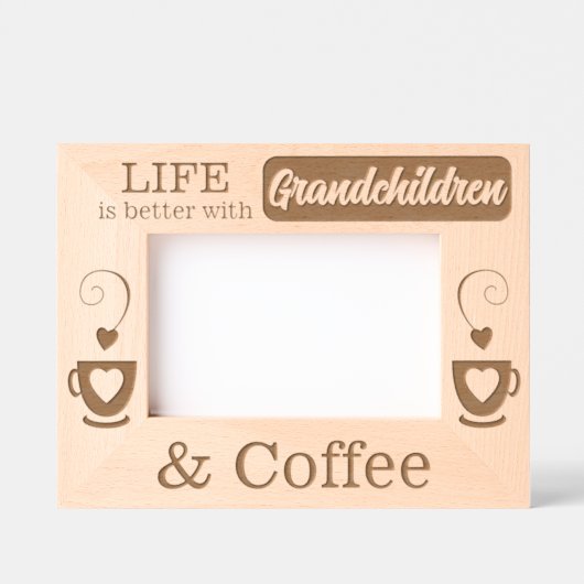 Kleinkinderen en koffie gegraveerde lijstjes (Voorkant)