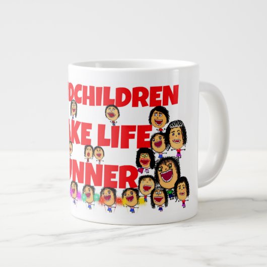 Kleinkinderen Expressies Jumbo Mok (Voorkant rechts)