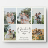 Kleinkinderen foto collage liefde je oma aandenken fotoplaat (Voorkant)