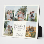 Kleinkinderen foto collage liefde je oma aandenken fotoplaat (Zijkant)