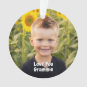 Kleinkinderen foto Ornament aandenken voor grootou (voorkant)