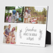 Kleinkinderen fotocollage oma fotoplaat (Zijkant)