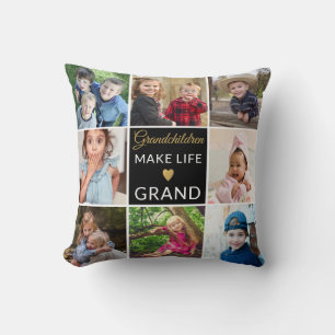 Kleinkinderen maken het leven Grand 9 Photo Collag Kussen