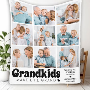 Kleinkinderen maken het leven Grand Custom 8 Photo Fleece Deken