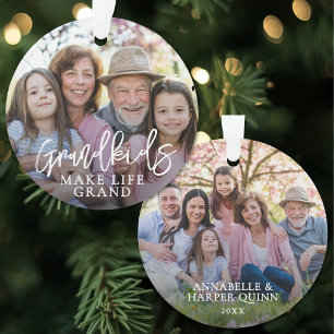 Kleinkinderen maken het leven grand foto ornament