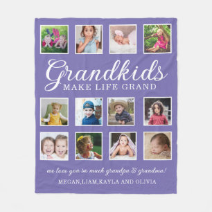 Kleinkinderen maken het leven Grand Quote 12 Foto  Fleece Deken