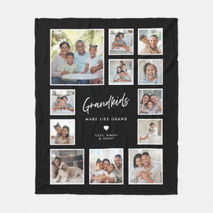 Kleinkinderen maken het leven grandioos 12 foto-co fleece deken