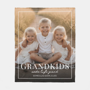 Kleinkinderen maken het leven grandioos cadeau voo fleece deken