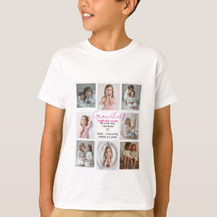 Kleinkinderen Maken Het Leven Grootmoeder 8-Foto C T-shirt