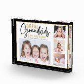 Kleinkinderen maken het leven Grootouders 4 Afbeel Fotoblokken (Rechts)