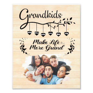 Kleinkinderen maken het leven meer Grand Custom Fa Foto Afdruk