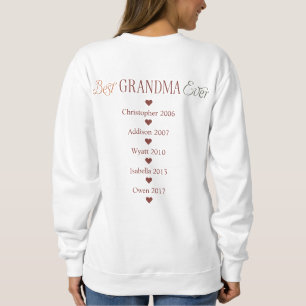 Kleinkinderen noemen jaren beste oma ooit T-shirt