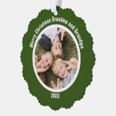 Kleinkinderen van grootouders ornament kaart (Links)