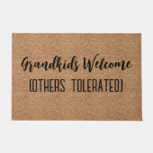 Kleinkinderen welkom anderen getolereerd - Welkom Deurmat (Voorkant)