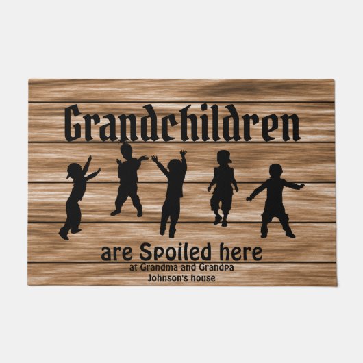 Kleinkinderen zijn hier verwend deurmat (Voorkant)