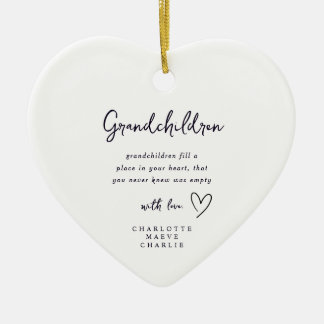 Kleinouders Oma Opa Hart Ornament