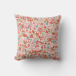 Kleinschalige bloemen, calico stijl naadloze achte kussen