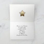 Kleinzoon en partner, een Christelijk kerstkruis Feestdagen Kaart (Binnen)