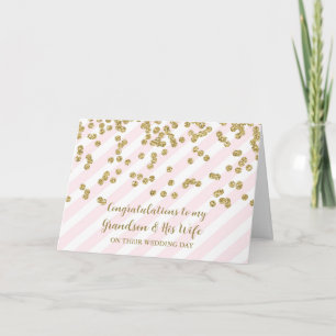 Kleinzoon en zijn vrouw trouwdag gefeliciteerd kaart