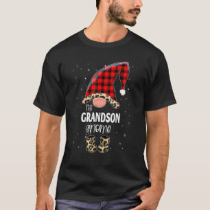 Kleinzoon Gnome Buffalo Plaid Bijpassende Familie  T-shirt