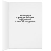 Kleinzoon Halloween Schattige Jack o' Lantern (Binnen (Rechts))