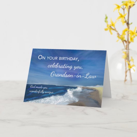 Kleinzoon in de wet religieuze verjaardagsgolven o kaart (Gele Bloem)