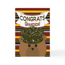 Kleinzoon - Legersoldaat Gefeliciteerd!