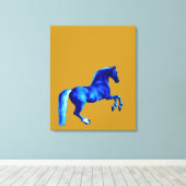 Kleinzoon van de Godolphin Arabian Blu Canvas Prin Afdruk (Insitu (Houten vloer))