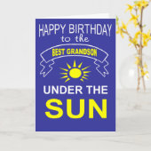 kleinzoon verjaardag kaart (Gele Bloem)