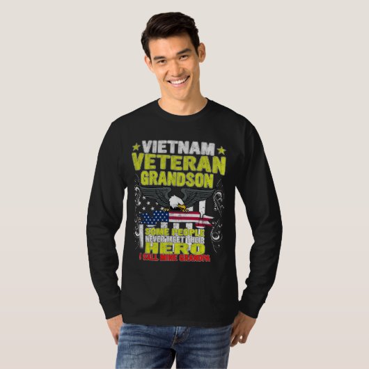 kleinzoon vietnam veteran t-shirt (Voorkant volledig)