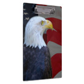 Klembord/Amerikaanse Bald Eagle met vlag Klembord (Rechts)