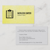 klembord | Coach Visitekaartje (Voorkant / Achterkant)