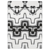 Klembord, Een modern zwart-wit trendy ontwerp Klembord (Achterkant)