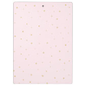 Klembord - Gold Stippen roze (Achterkant)
