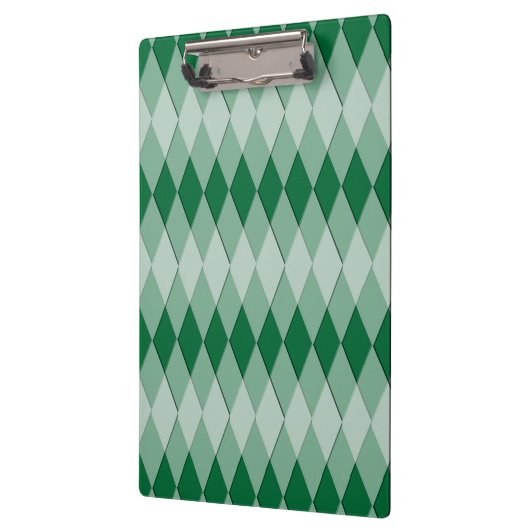 Klembord - Harlequin Pattern (groen) (Links)
