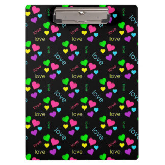 Klembord/hart en liefde klembord