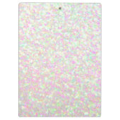 Klembord - Iridescent Glitter Initiaal Name (Achterkant)