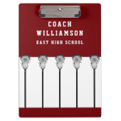 Klembord Lacrosse Coach (Voorkant)