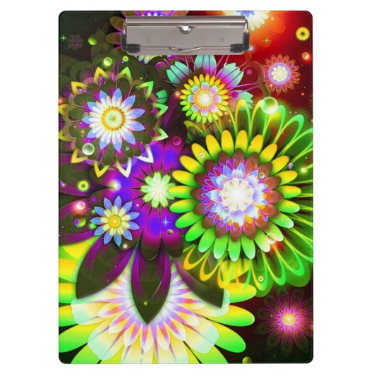 Klembord/levendige bloemen klembord (Voorkant)