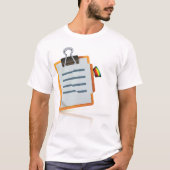 Klembord Mannen T-shirt (Voorkant)