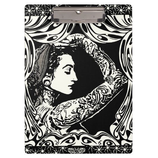 Klembord met tatoeage (Voorkant)