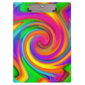 Klembord Neon Crayon Twirls (Voorkant)