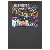 Klembord politieagent wetshandhaving (Achterkant)