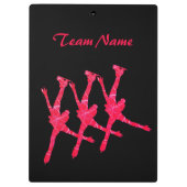 Klembord synchronisatieschaatsen - rood ijs (Achterkant)