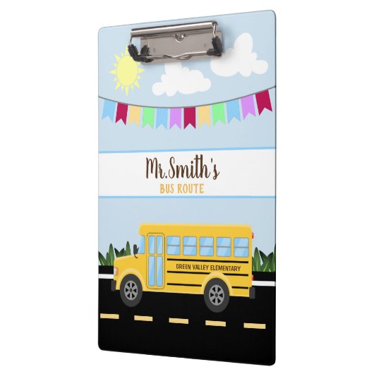Klembord voor aangepaste schoolbusbestuurders (Links)